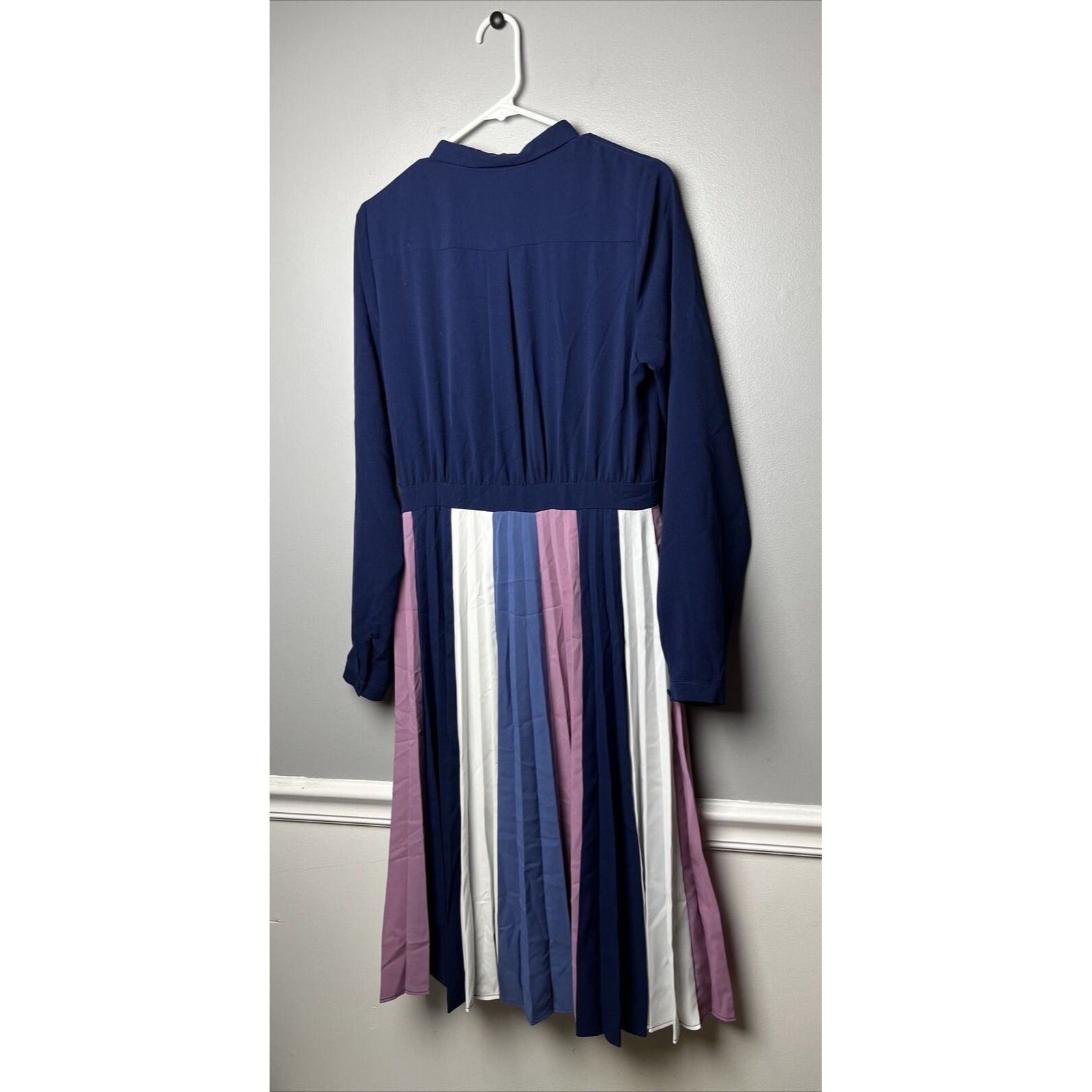 Colorblock midi outlet dress 1901