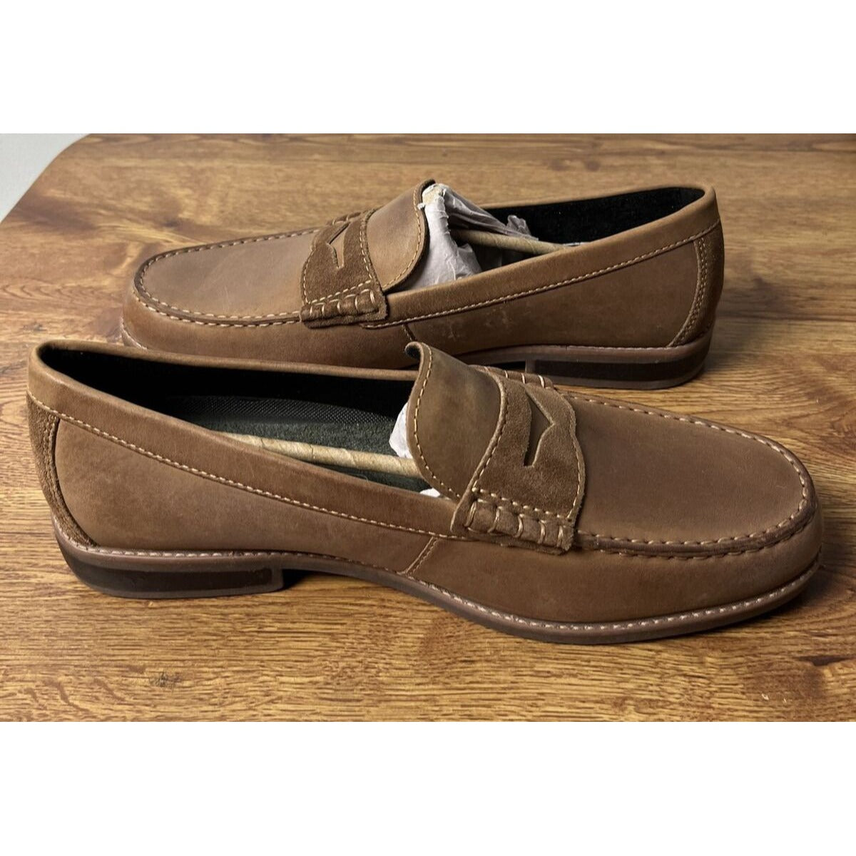 Rockport CG8366 Mens Size 11M Shoes Brown Penny Loafers Walkability