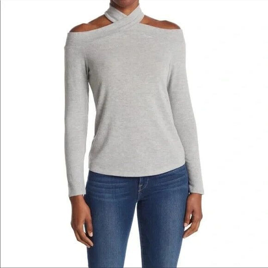 Women's Plus Size 2X, MELROSE AND MARKET Off Shoulder Long Sleeves Blouse, Gray