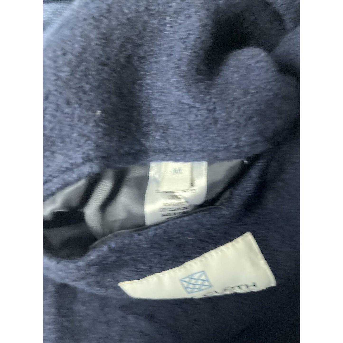 $295 SOFT CLOTH Men's Jersey Car Wool Blend Coat in Navy Size Medium