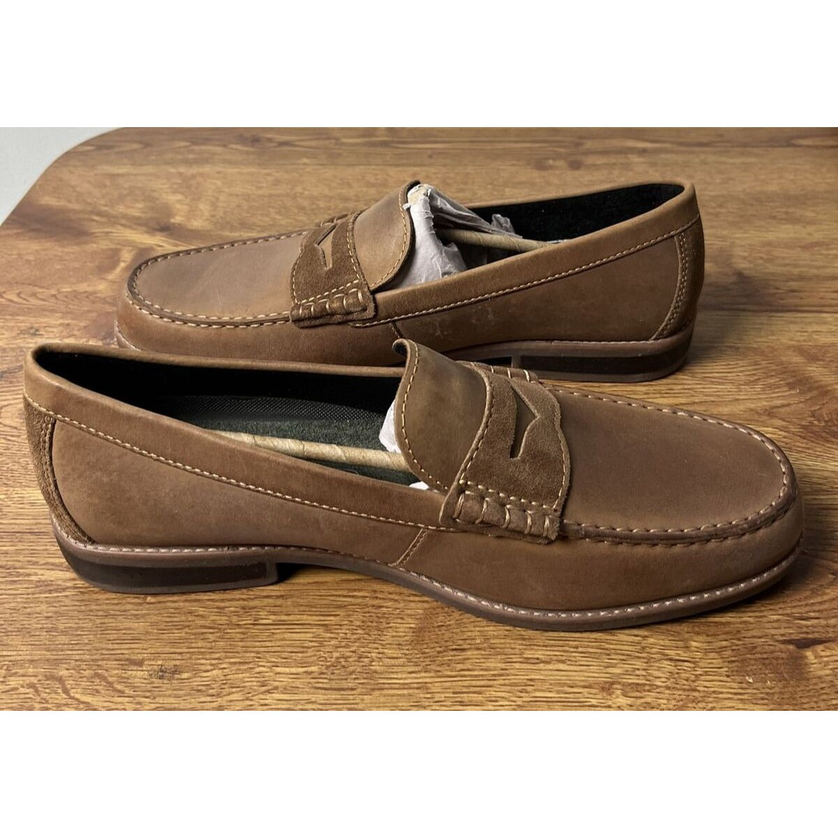 Rockport CG8366 Mens Size 11M Shoes Brown Penny Loafers Walkability