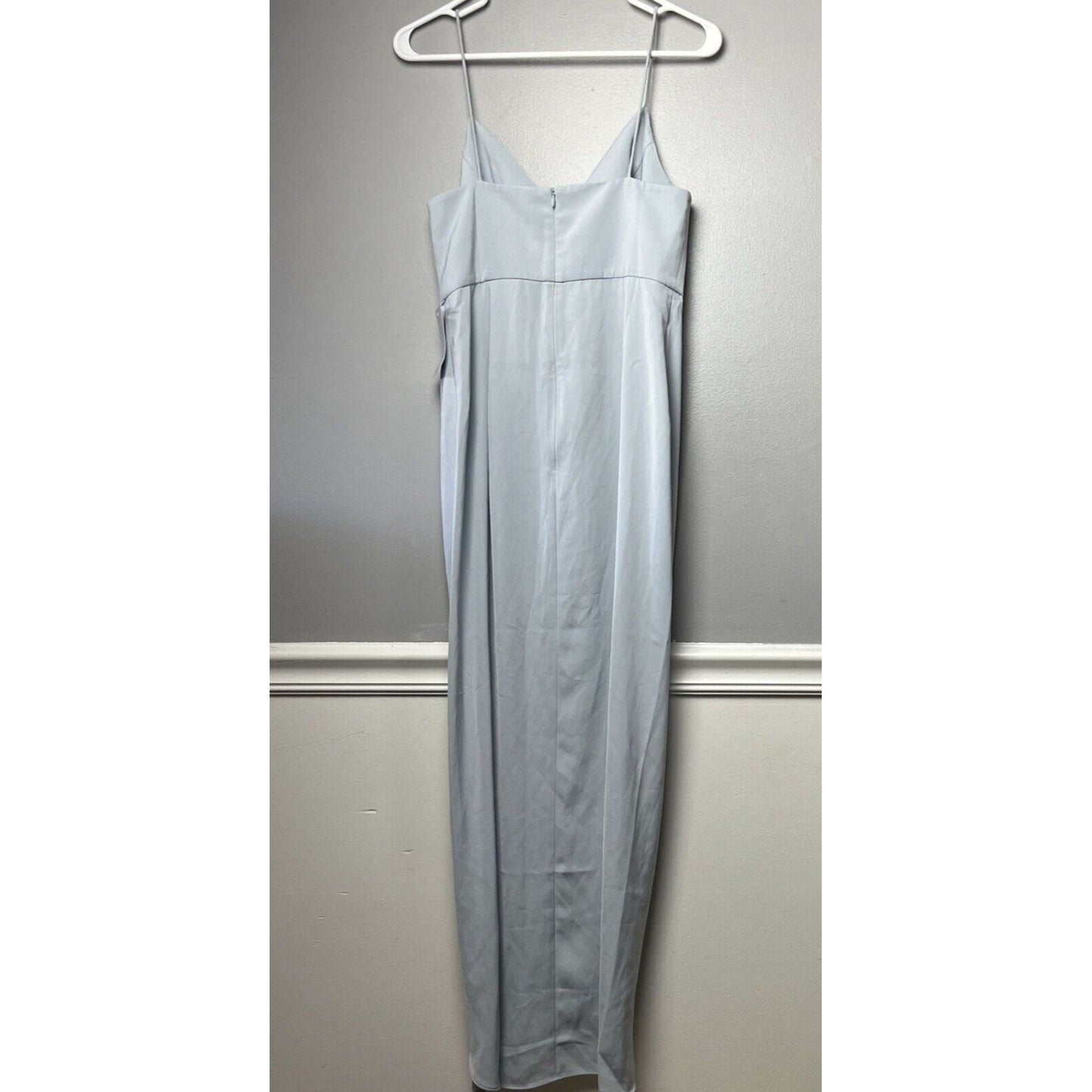 Shona Joy Tulip Hem Maxi Dress, Women's Size 6, Powder Blue NEW MSRP $280