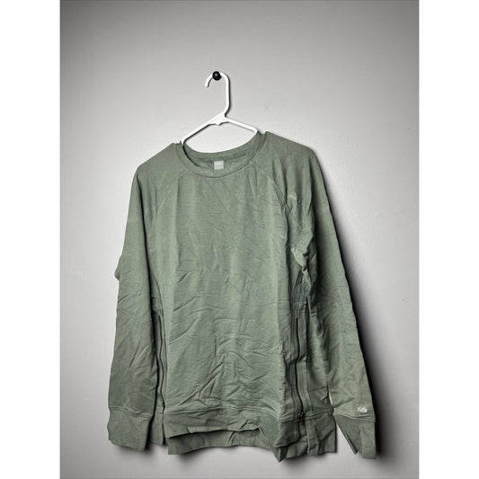zuda Women's Z-Knit Tunic Pullover Sweatshirt Top Agave Green Size Small