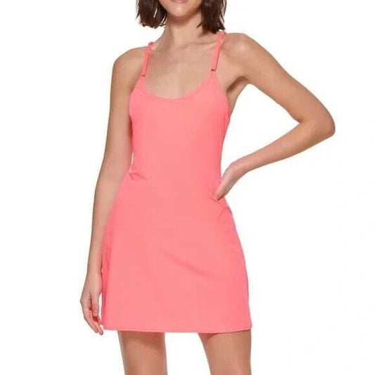 Calvin Klein Performance Women's Pickleball Exercise Dress Pink Size Medium