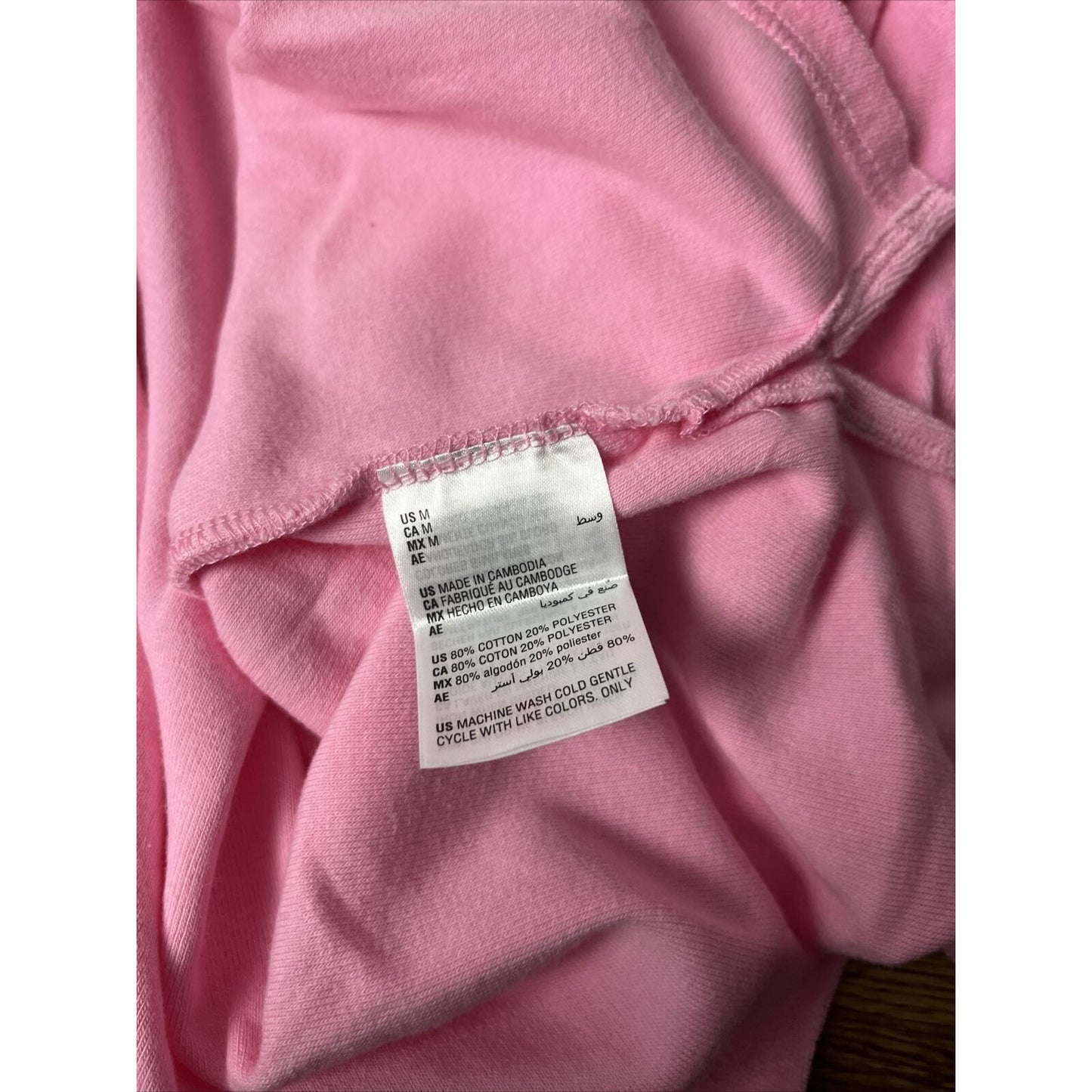 Jenni Women's Terry Cloth Crewneck Top-Pink Heat Size Medium