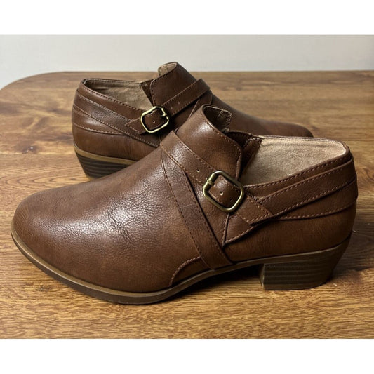 Life Stride Adley Velocity 2.0 Women's Ankle Boots Color Brown Size 8W