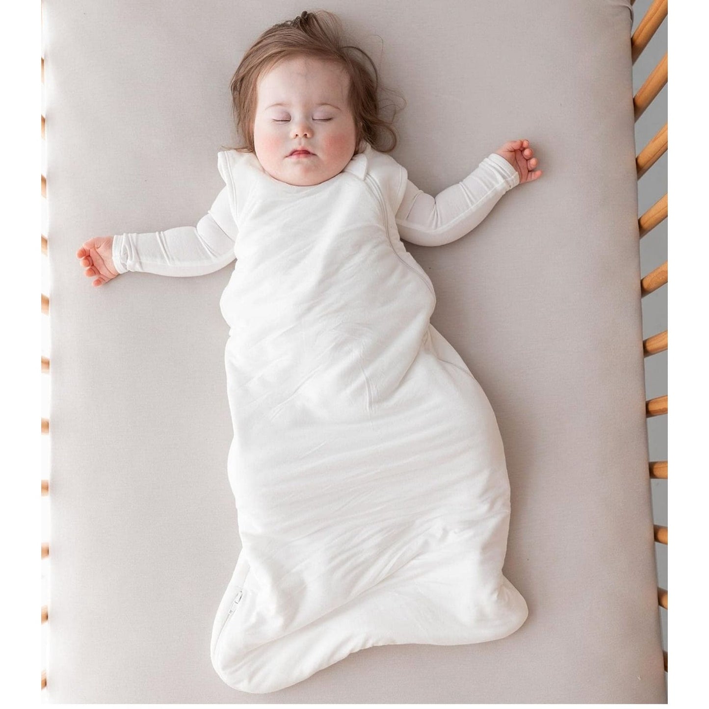 KYTE BABY 1.0 Tog Sleeping Bag for Babies and Toddlers Small (14 - 20 lbs) White
