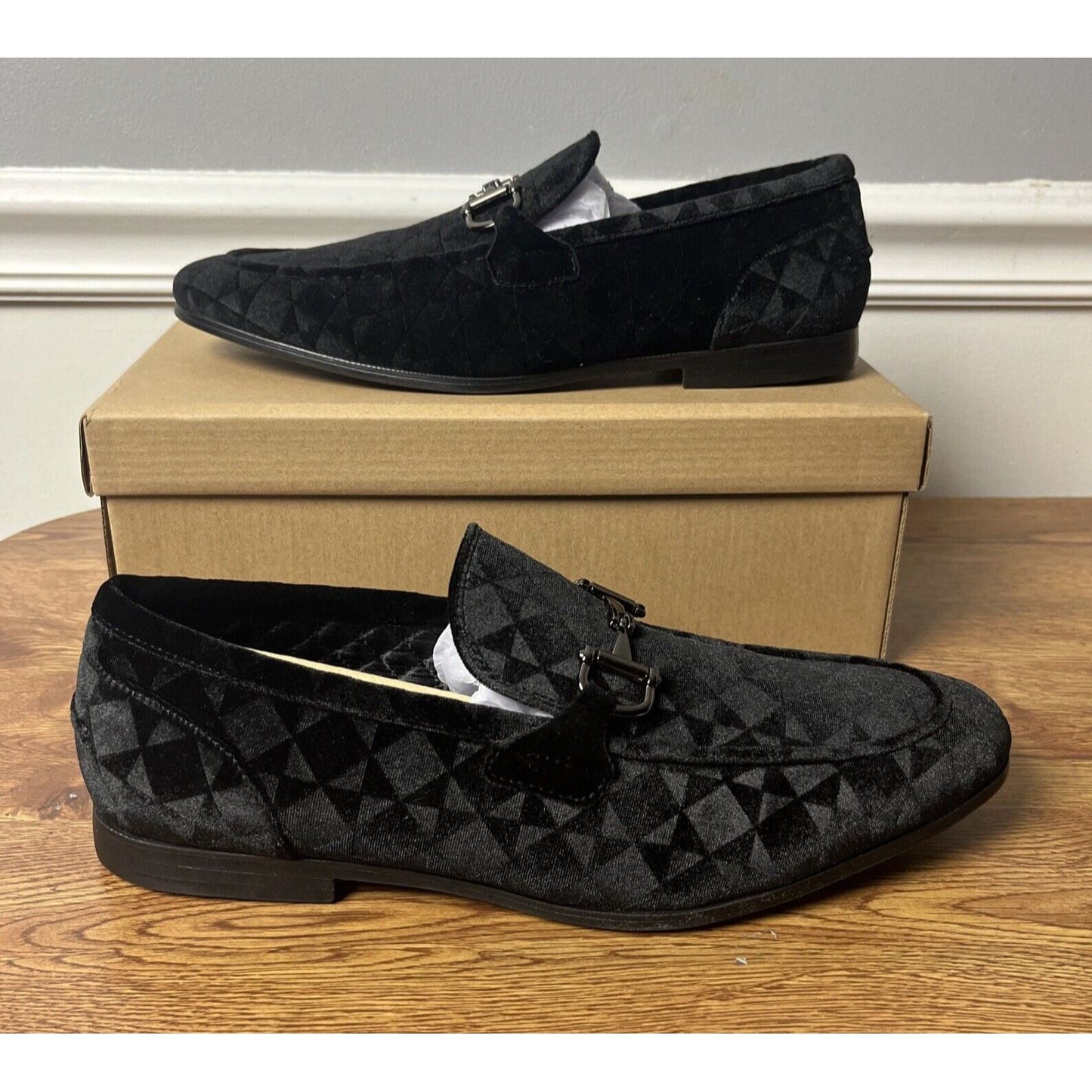 Steve Madden Men's LINC Loafer, Size 9.5, Black Velvet