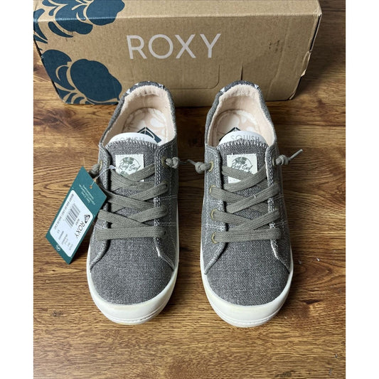 Roxy Women's Rory Slip On Sneaker Loafer Flat Olive Size 6.5