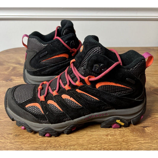 Merrell Moab 3 Mid WP Women's J037346 Hiking Boots, Black Multi, Size 8.5