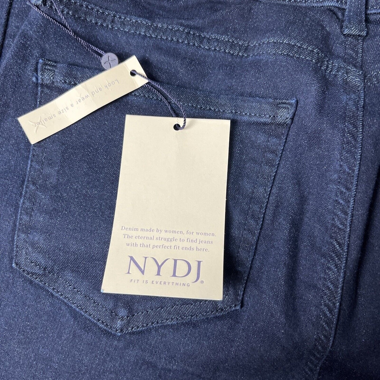 NYDJ Womens Size 4 Marilyn Straight Leg Jeans Rinse NEW