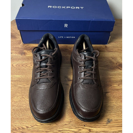 Rockport Men's Size 11.5N Narrow Brown World Tour Classic Walking Shoes K70884