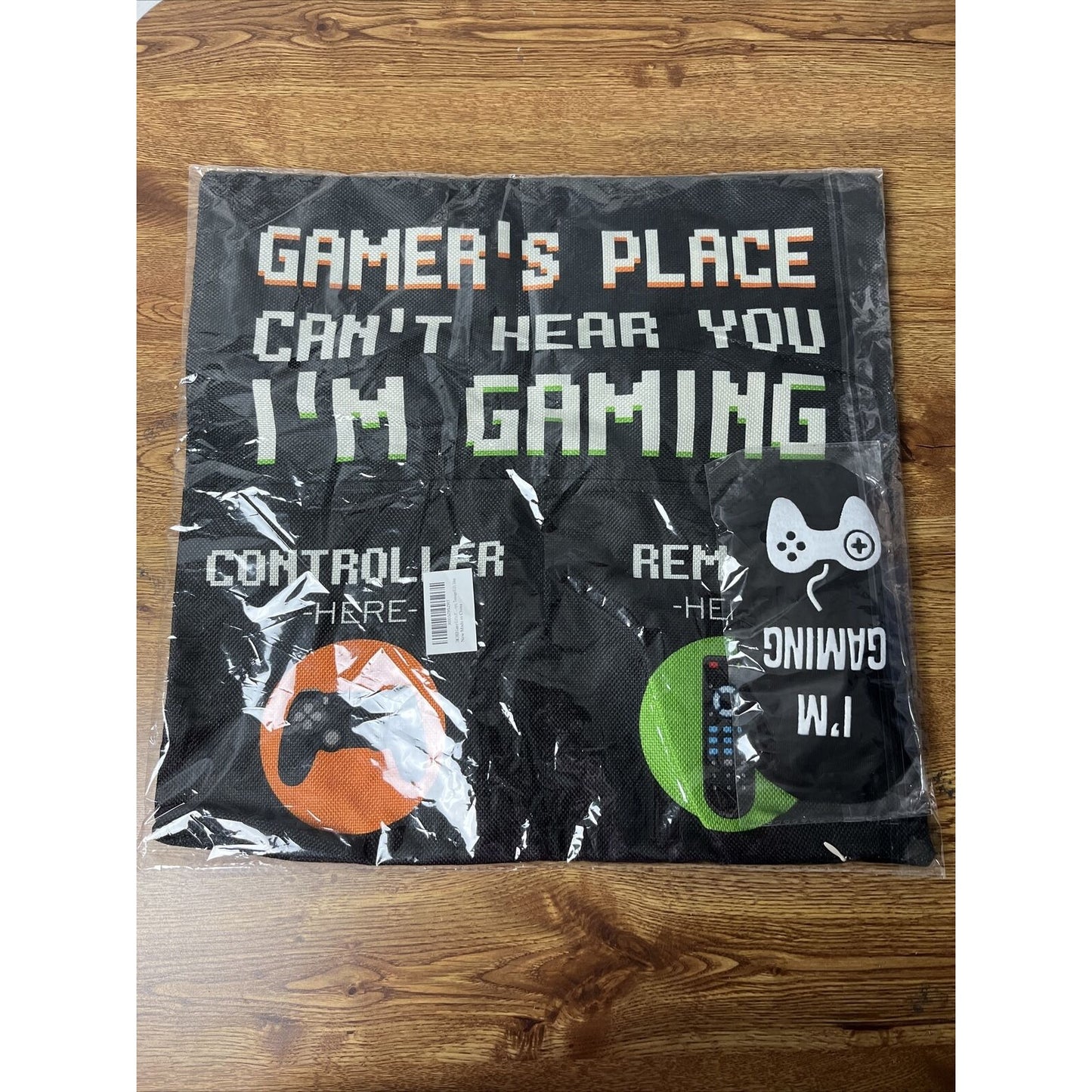 Gamer Gifts, Pocket Design Throw Pillow Covers 18 X 18 Inch + Gamer Socks, Gamin