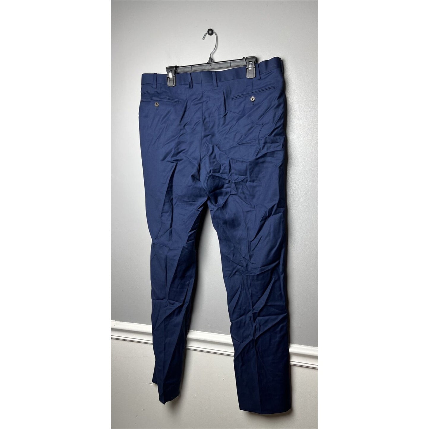 New Alton Lane Tailored Fit Dress Pants Blue 36