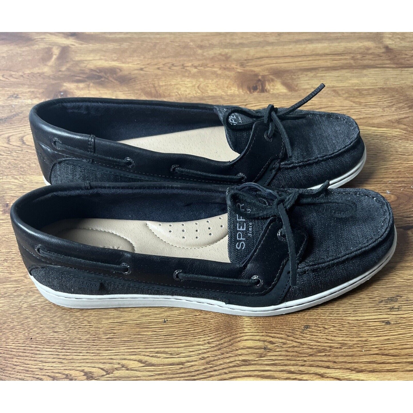 Sperry Women's Starfish Black Boat Shoes STS87333 Size 9.5