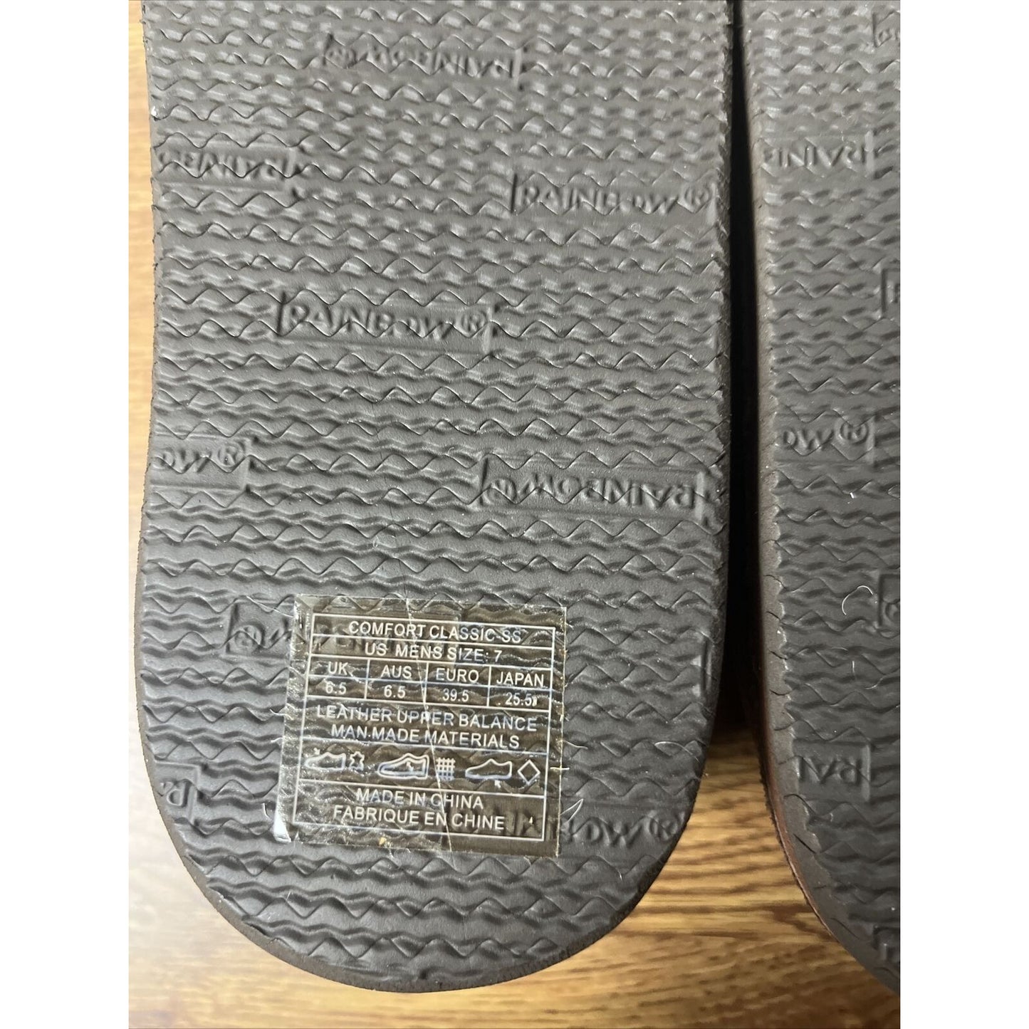 Rainbow Sandals Comfort Classic Fleece Loafers - Men’s 7 - Expresso