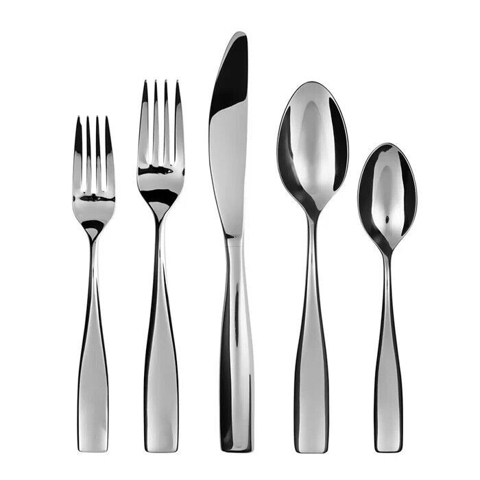 Our Table Beckett Mirror 18/10 Stainless Steel 40-Piece for 8 Flatware Set