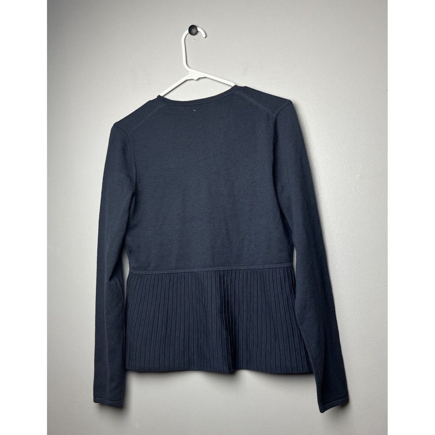 BOSS Fily Pleated Wool Cardigan Women's Size Medium NWD $278