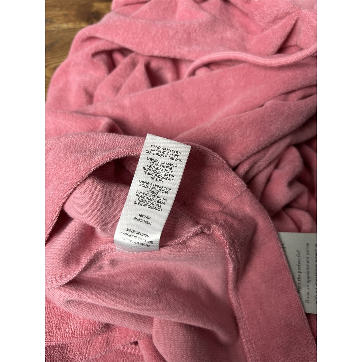 WAYF '98 Luke Terry Cloth Oversize Sweatshirt Hoodie Sz 2X Rose Pink NEW