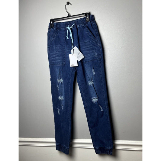 Paige Jeans Womens Size 24 Small Blue Verdugo Ankle Flo Destructed Mid Rise