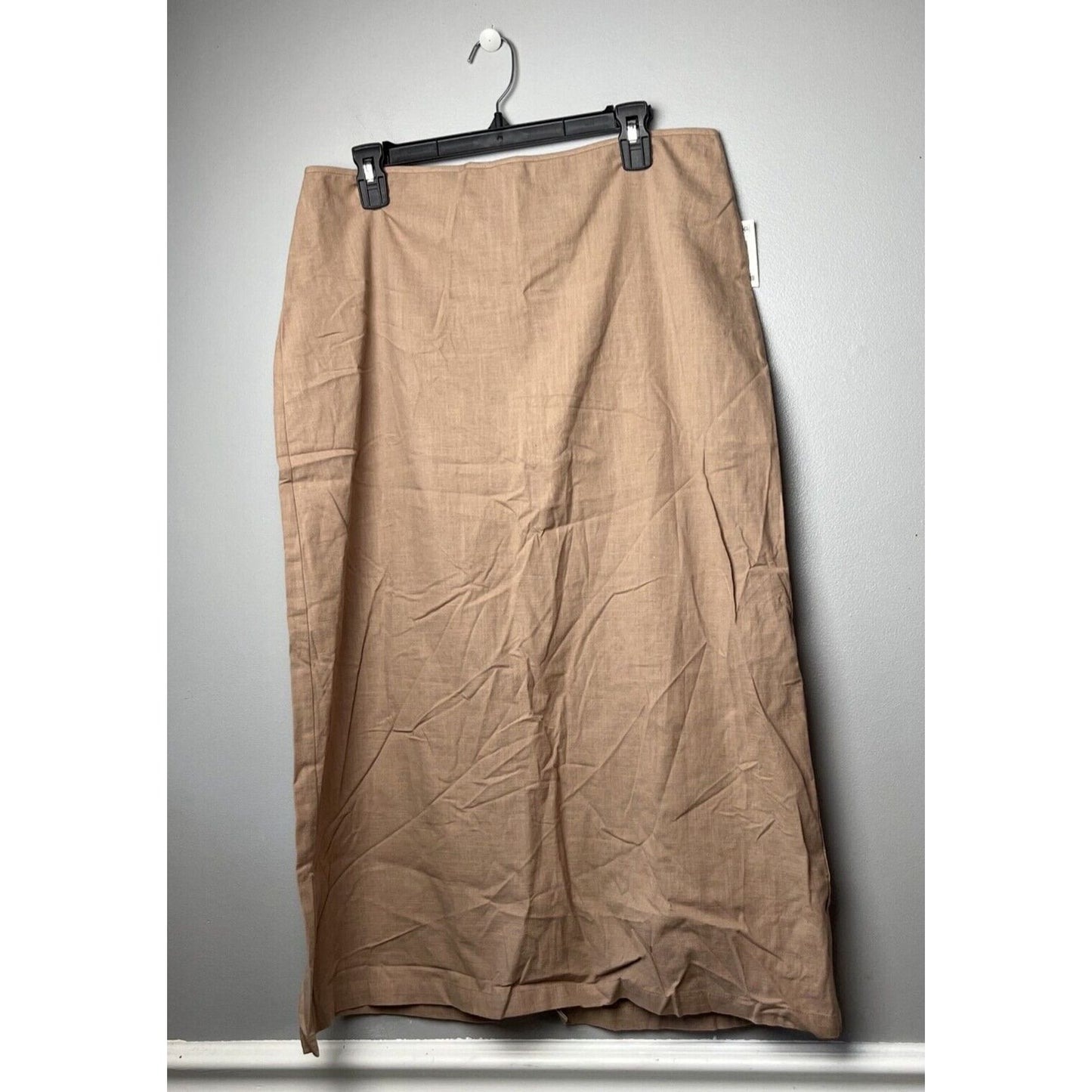 AND Now This Trendy Regular Size Large Side Slit Midi Skirt Almond Brown