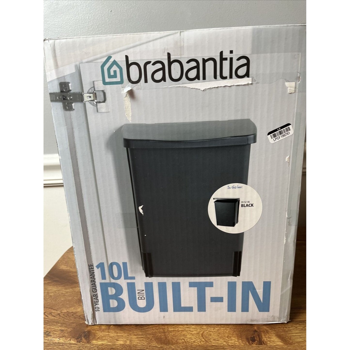 Brabantia Built-in Bin, 10 L - Black