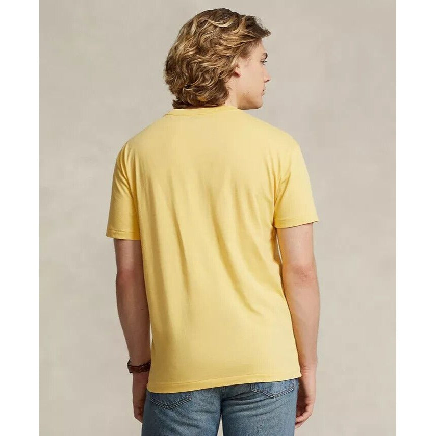 Polo Ralph Lauren Men's Yellow Classic Fit Crew Neck Logo T Shirt Size XXL