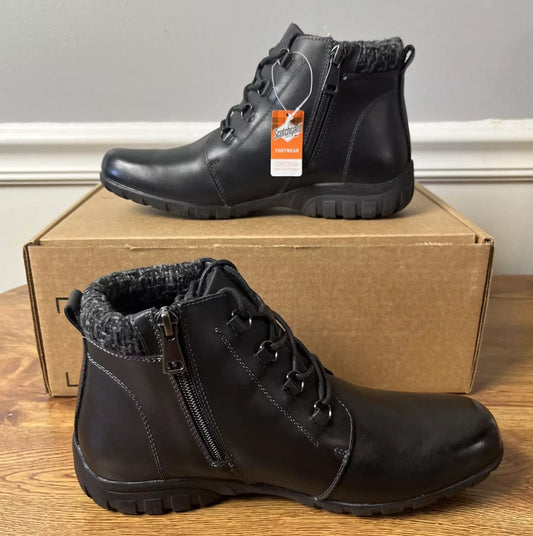 Propet Delaney Lace Up Ankle Boot Side Zip Size 7.5 N