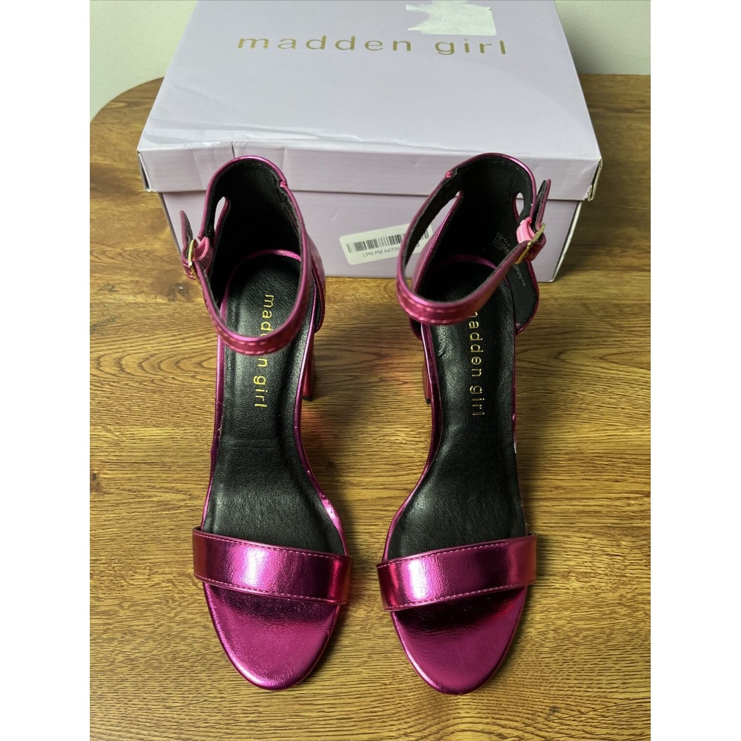 Madden Girl Women's Beella Heeled Sandal Size 6M Color Pink