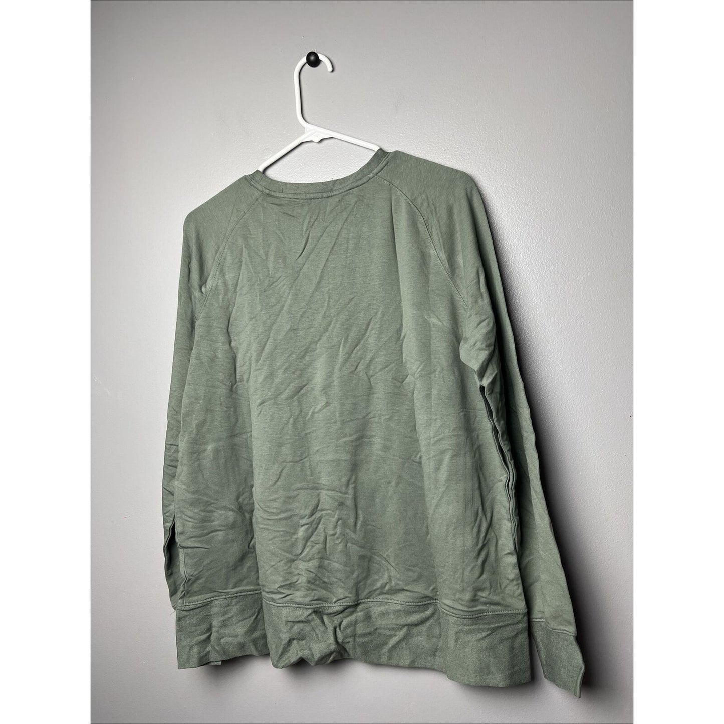 zuda Women's Z-Knit Tunic Pullover Sweatshirt Top Agave Green Size Small