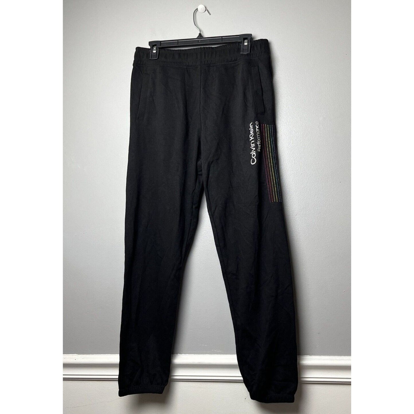 Calvin Klein Performance Women's Graphic Pride Joggers Black Medium