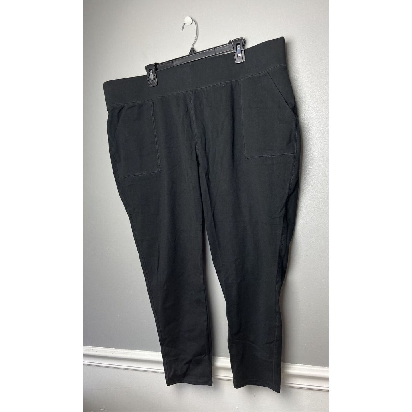 Denim & Co. Active Petite Duo Stretch Leggings with Wide Waistband A470145 ,2XP