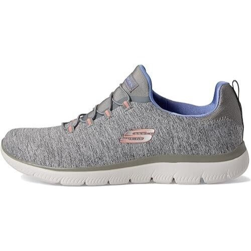 Skechers Womens Summits Quick Getaway 12983 Gray Running Shoes Sneakers Size 8