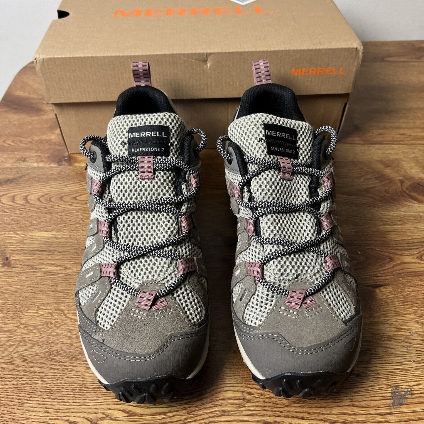 Merrell Women's 9W Alverstone 2 Waterproof Hiking Shoes in Aluminum