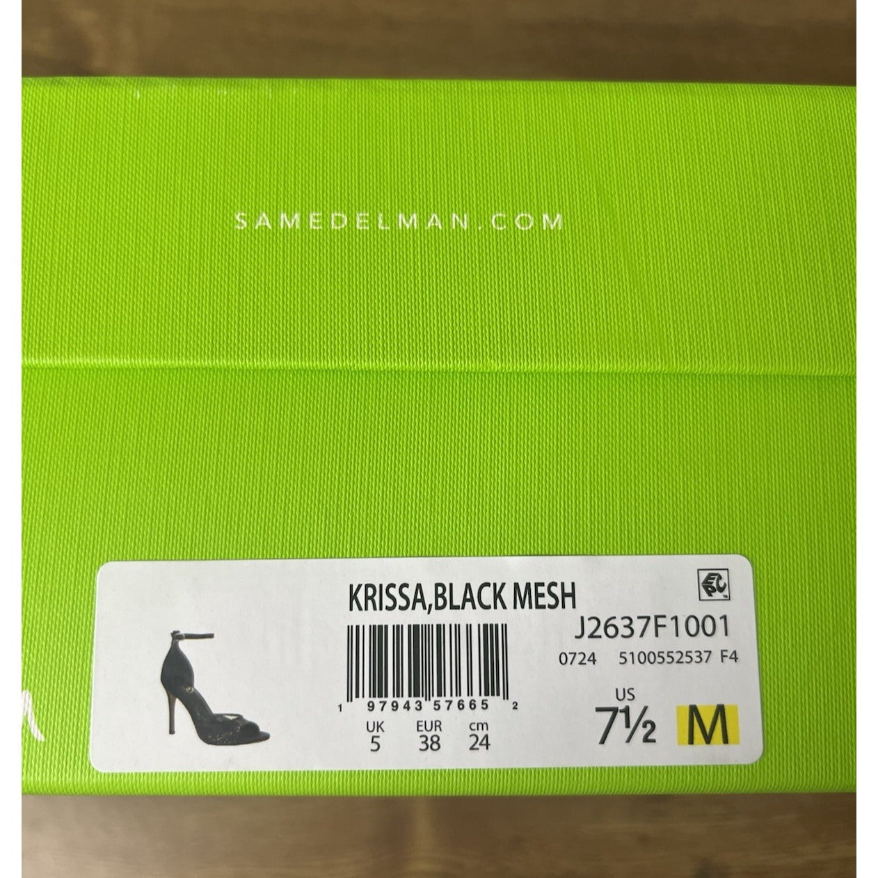 Sam Edelman Women's Krissa Ankle Strap Heel Sandal Black Size 7.5