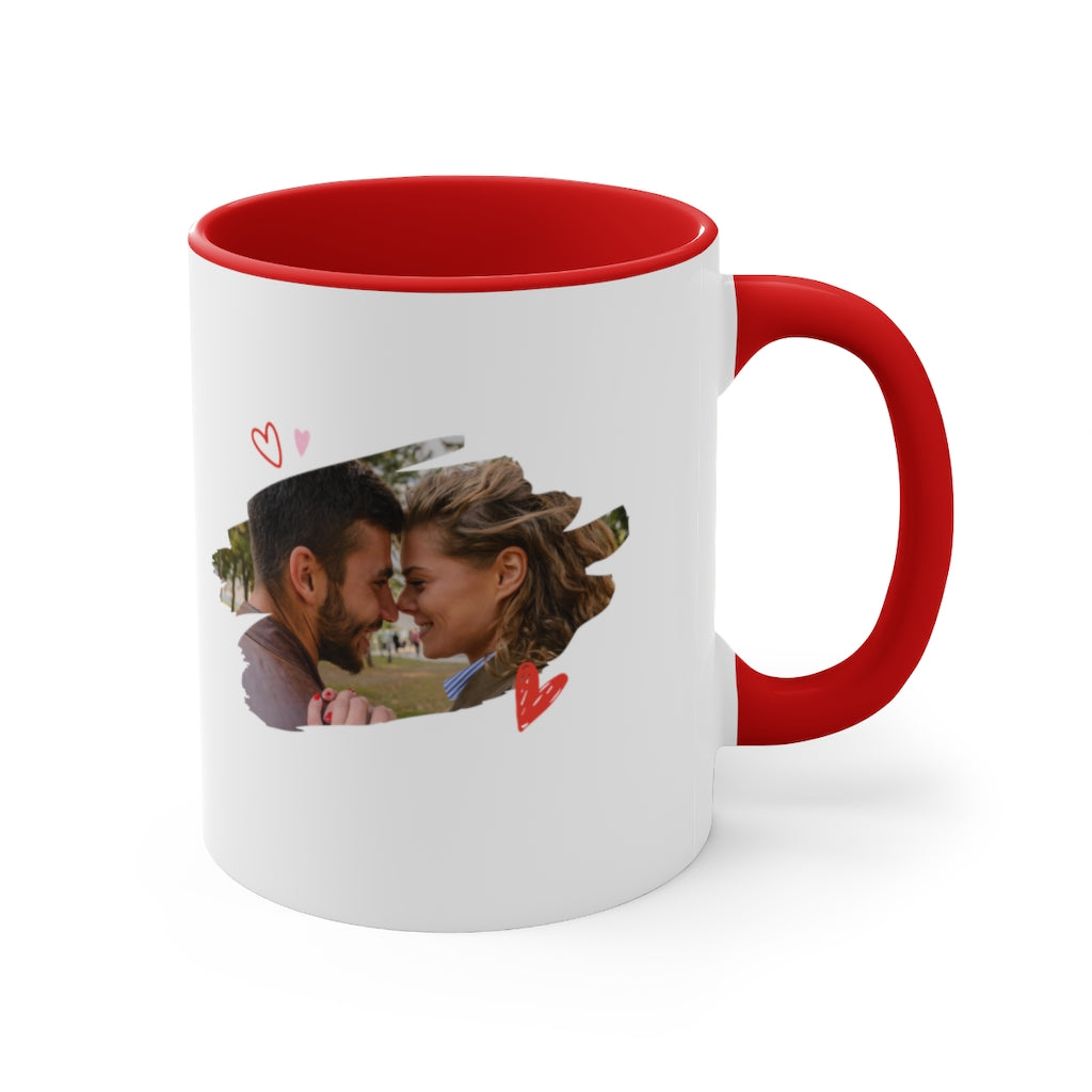 Custom printed romantic gift Accent Coffee Mug, 11oz