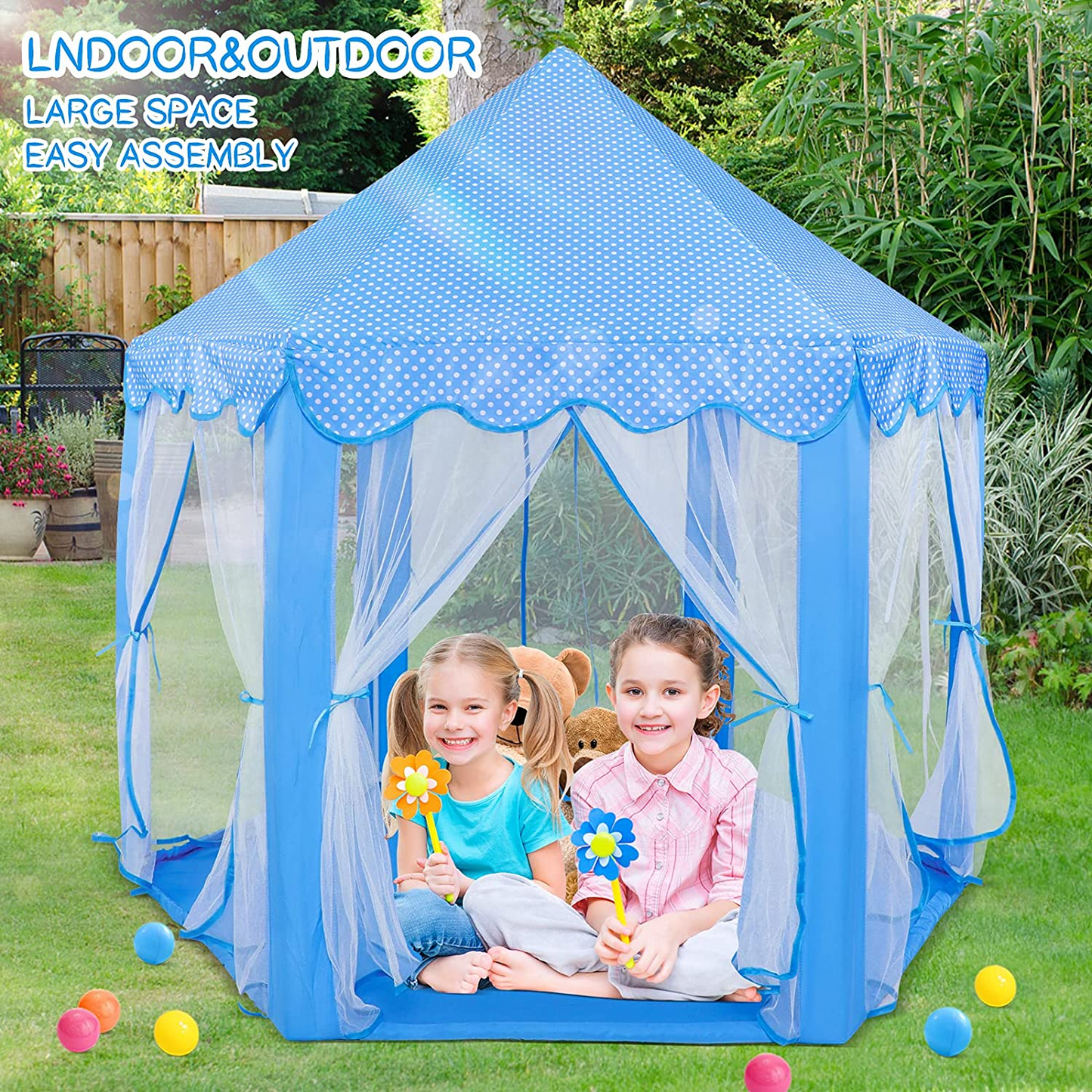 Peachy® Princess Castle Tent for Girls
