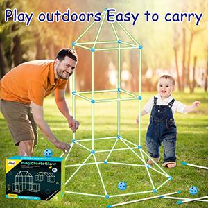 Peachy® Kids Luminous Fort Building Kit for Indoor & Outdoor