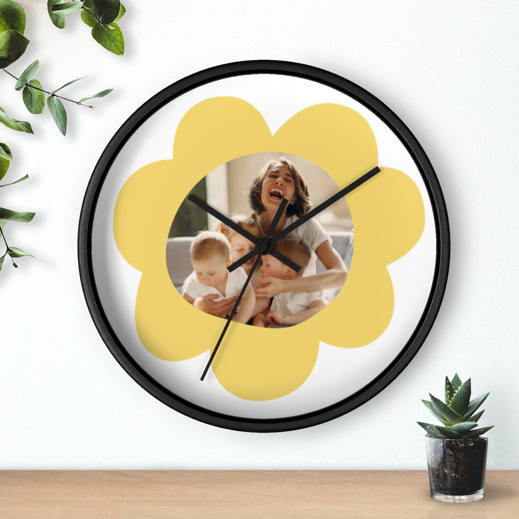 Custom cool mom photo Wall clock