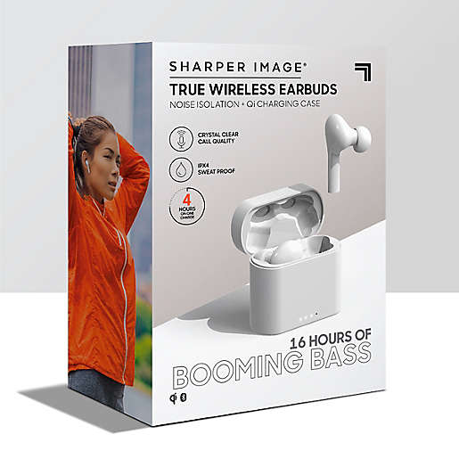 Sharper Image® Earbuds Headphones in White