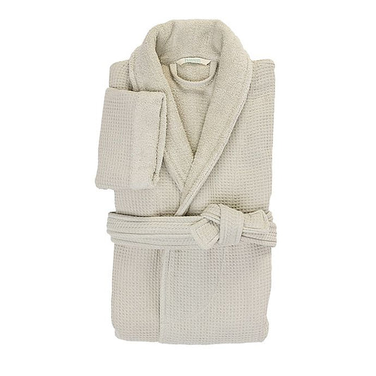 Haven™ Waffle Small Organic Cotton Robe in Lunar Rock - Easy Shopping Center