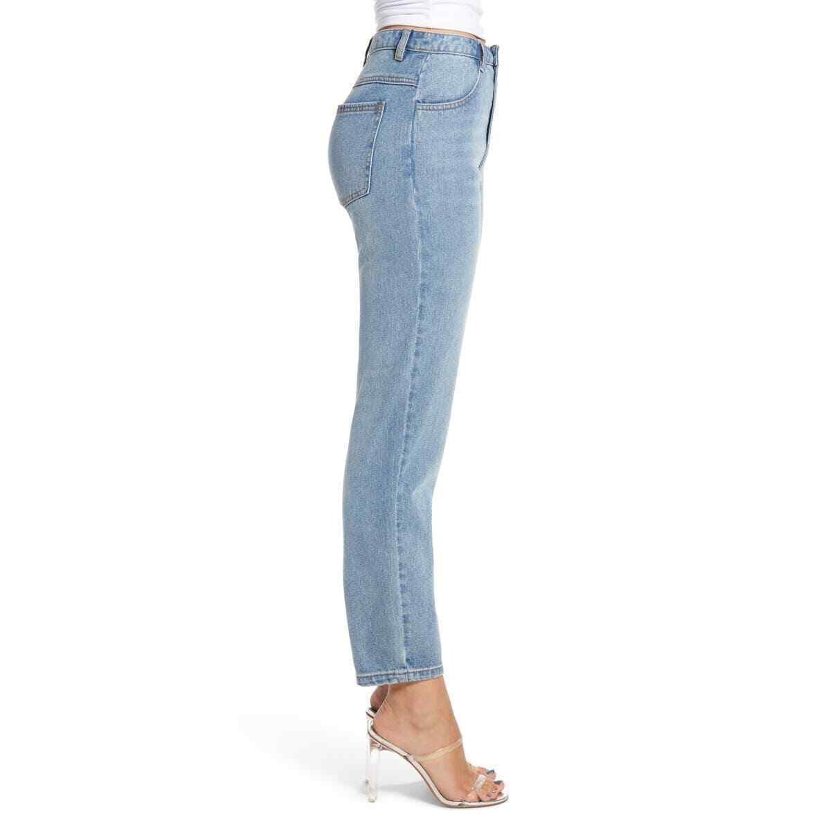English Factory High Waist Ankle Jeans women size 23 Blue