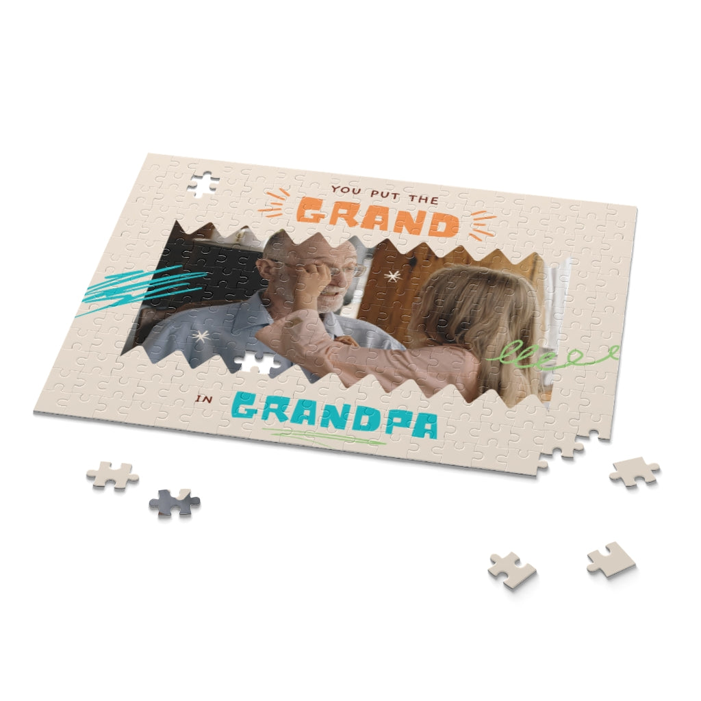 Personalized picture grandpa Puzzle Photo Gift