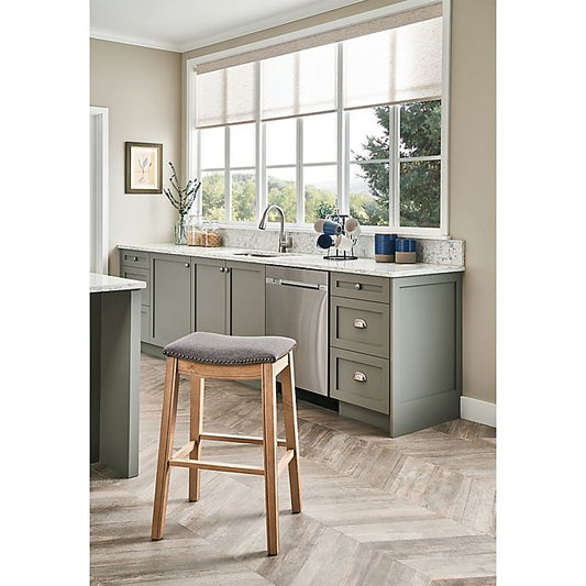 Bee & Willow™ Home Saddle Counter Stool in Grey - Easy Shopping Center