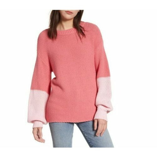 Wildfox Couture Women's French Rose Love Block Swinton Knitted Sweater Size XS