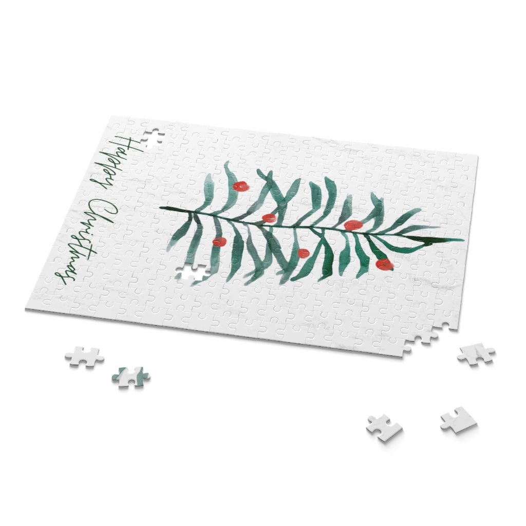 Merry Christmas Personalized Puzzle Photo Gift