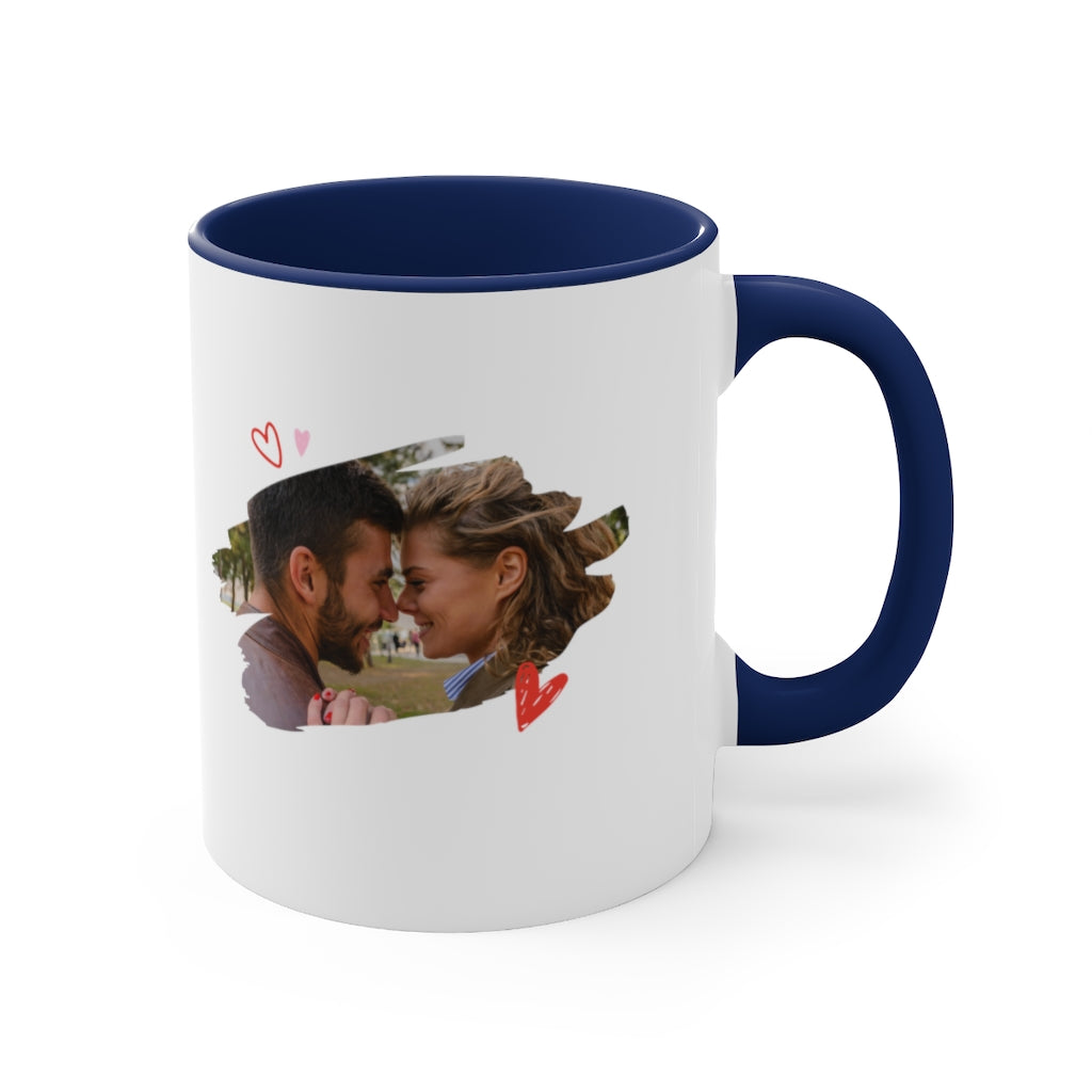 Custom printed romantic gift Accent Coffee Mug, 11oz