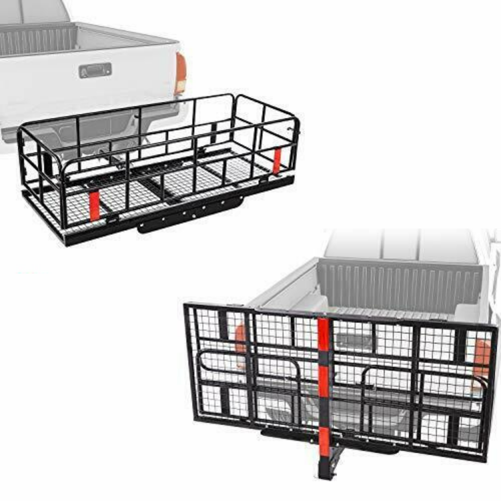 Heavy Duty Hitch Mount Cargo Luggage Storage Carrier Rack