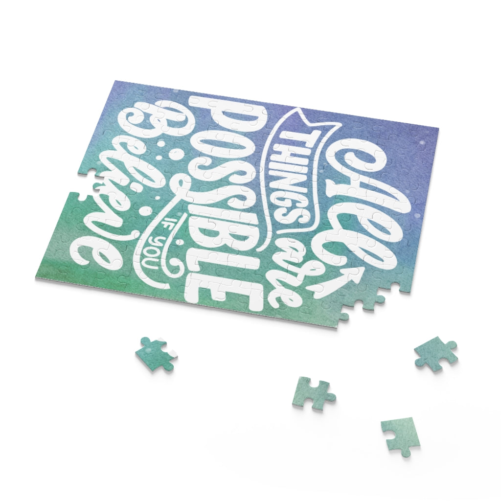 All things are possible if you believe Personalized Puzzle Photo Gift