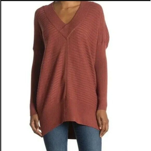 NWT Nordstrom Stitchdrop Crossover V-Neck  Sweater Women Size Small